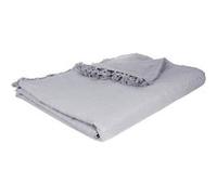 Atmosphera - Jeté de lit Créateur d'intérieur coton 230 x 250 cm Gris clair