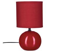 Atmosphera Créateur d'intérieur - Lampe à Poser Céramique Boule 24cm Rouge