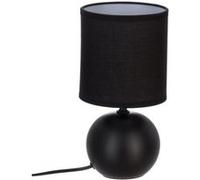 Atmosphera - Lampe Timeo noir mat - céramique H25 cm