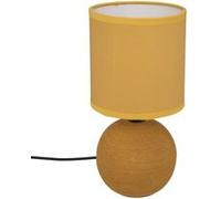 Atmosphera - Lampe boule Timeo - jaune ocre - H25 cm