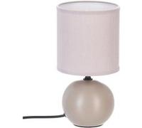Atmosphera Créateur d'intérieur Lampe céramique Timéo gris taupe mat H 25 cm