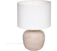 Atmosphera - Lampe Davia - beige et blanc - céramique H40 cm