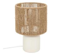 Atmosphera Créateur d'intérieur - Lampe à Poser en Céramique Koby 24cm Blanc & Naturel