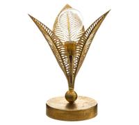 Atmosphera Créateur d'intérieur - Lampe à Poser en Métal Feuille 24cm Or