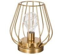 Atmosphera - Lampe micro LED Madi - métal filaire - doré - H17 cm