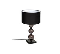 Atmosphera Créateur d'intérieur - Lampe à Poser en Verre Alma 52cm Noir