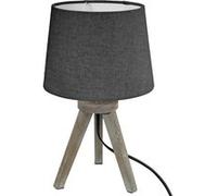 Atmosphera Lampe à poser mini trépied "Alexis" bois H31 cm Gris