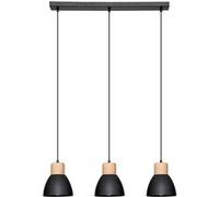 Suspension 3 Têtes Desy 100cm Noir