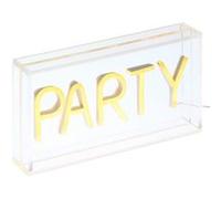 Atmosphera Lampe néon LED Party - Jaune