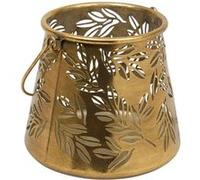 Lanterne Ajourée en Métal Belli 17cm Doré
