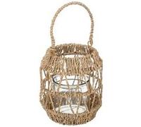 Lanterne Déco en Rotin Muli 18cm Beige