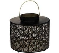 Atmosphera Créateur d'intérieur - Lanterne en Métal Ajouré "Palm" 25cm Noir Noir G