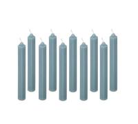 Atmosphera Créateur d'intérieur - Lot de 10 Bougies Bâton "Hugo" 16cm Bleu Orage