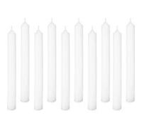 Atmosphera – Lot de 10 bougies bâtons 25 cm Blanc 74 g