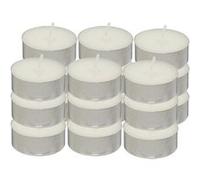 Lot de 18 Bougies Chauffe-Plat Hugo 3,7cm Blanc