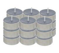 Lot de 18 Bougies Chauffe-Plat Hugo 3,7cm Bleu Orage