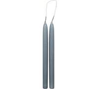 Lot de 2 Bougies Bâton Hugo 30cm Bleu Orage
