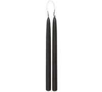 Lot de 2 Bougies Bâton Hugo 30cm Noir