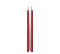 Atmosphera Créateur d'intérieur - Lot de 2 Bougies Bâton "Hugo" 30cm Rouge