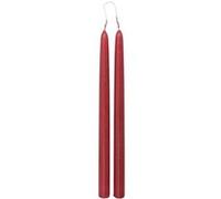 Lot de 2 Bougies Bâton Hugo 30cm Rouge