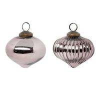 Atmosphera Boules de Noël en verre - Marron