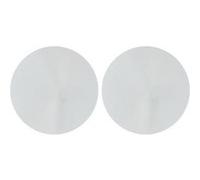 Lot de 2 miroirs muraux adhésifs ronds - Argent