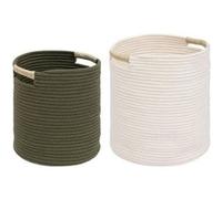 Atmosphera Lot de 2 paniers de rangement - Multicolore
