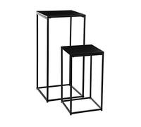 Lot de 2 selettes en métal Noir - Atmosphera