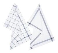 Atmosphera Créateur d'intérieur - Lot de 2 Torchons de Cuisine "Traditionnel" 70cm Bleu Bleu G