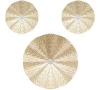 Atmosphera - Déco murale Leslie - métal doré - D22/225/335cm - Lot de 3