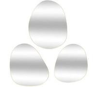 Atmosphera – Lot de 3 miroirs muraux LIDA, forme organique doré H 47 cm