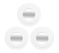 Atmosphera Créateur d'intérieur - Lot de 3 Miroirs Ronds Emily 25cm Blanc