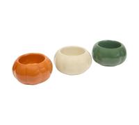 Atmosphera Créateur d'intérieur - Lot de 3 Photophores en Dolomite "Lisière" 6cm Multicolore