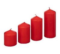 Atmosphera Créateur d'intérieur - Lot de 4 bougies "Avent" 505g Rouge Rouge G