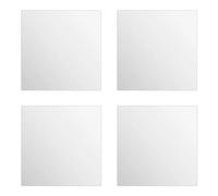 Atmosphera Créateur d'intérieur - Lot de 4 Miroirs Adhésifs Carré 20x20cm Argent