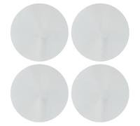 Atmosphera Créateur d'intérieur - Lot de 4 Miroirs Adhésifs Rond 20x20cm Argent
