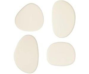 Atmosphera Créateur d'intérieur - Lot de 4 Patères Organiques "Karen" 10cm Ivoire Beige G