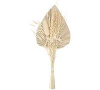 Atmosphera – Mini bouquet de fleurs séchées Sea View – Naturel, H 30 cm, feuille de palmier, beige