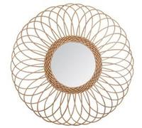 Miroir 'Rosace"" rotin D58cm - Atmosphera Créateur d'intérieur