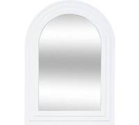 Miroir ""Emily"" en bois H55cm blanc - Atmosphera Créateur d'intérieur