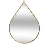 Atmosphera Créateur d'intérieur - Miroir Mural en Métal "Goutte" 29cm Or Or G