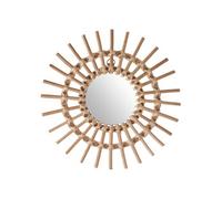 Atmosphera - Miroir Soleil - rotin - D30 cm