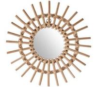 Atmosphera - Miroir Soleil - rotin - D30 cm