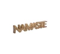 Atmosphera Créateur d'intérieur - Mot à Poser en Bois "Namaste" 56cm Marron