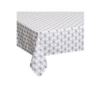Atmosphera Créateur d'intérieur - Nappe Antitache à Motifs Hindi 140x240cm Gris