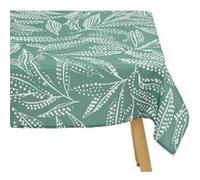 Nappe Antitache Imprimée Tropical 140x240cm Vert Olive