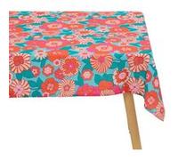 Atmosphera x Cha Cha Pop - Nappe Rectangulaire Bloomorama Multicolore - 240 x 140 cm - Polyester Déperlant - Décoration d'art de la Table pour Intérieur et Extérieur