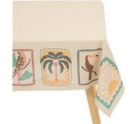 Atmosphera Créateur d'intérieur - Nappe Imprimé "Tropical" 140x240cm Beige Lin Beige