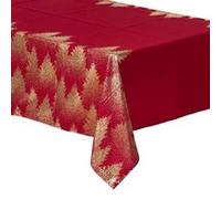 Nappe Imprimée Sapin Colorama 140x240cm Rouge