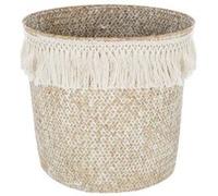 Panier de rangement rond - Beige